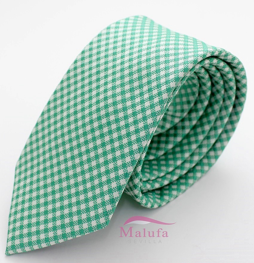 Corbata de Microfibra Verde 117-13 - Size: Only | CORBATAS: 117-13