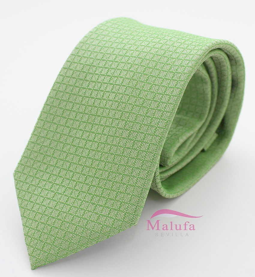 Corbata de Microfibra Verde 117-28 - Size: Only | CORBATAS: 117-28