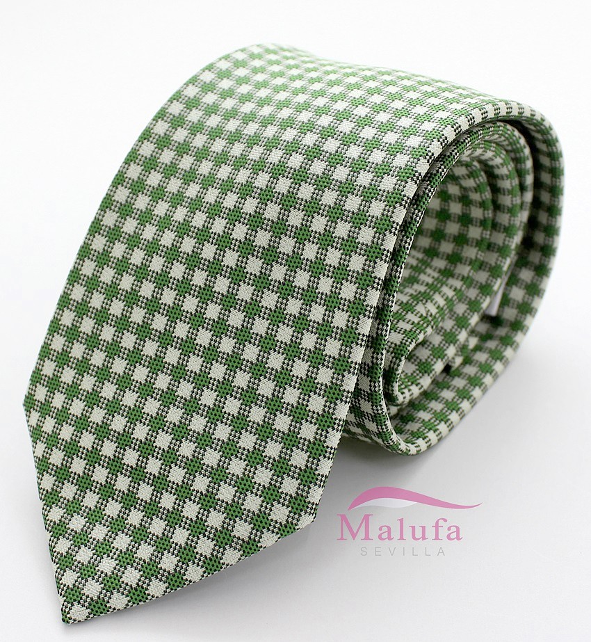 Corbata de Microfibra Verde 117-34 - Size: Only | CORBATAS: 117-34