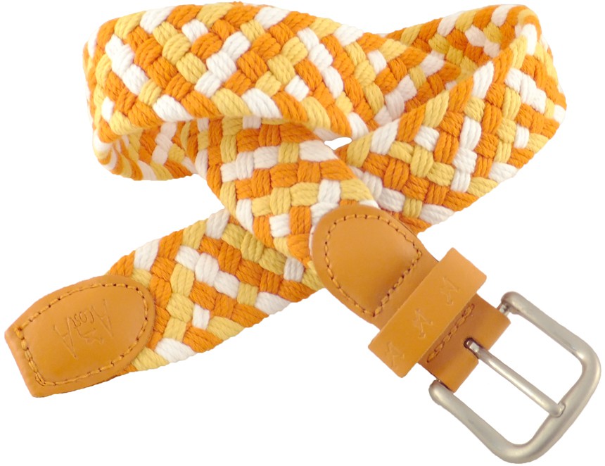 Cinturón Infantil 325/25 13 - Talla: XS | Color: Naranja-Amarillo-Blanco