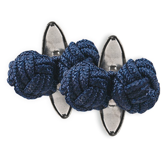 Gemelos Flamencos de 2 Bolas Textil 672 - Talla: Única | Gemelos: 672 Azul Marino